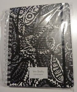 NWT VERA BRADLEY 12 MONTH AGENDA PLANNER in PAISLEY NOIR  black