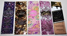 5 Packets Black Dahlia 14 Karat Cherish Vanish TANNING LOTION BY DESIGNER SKIN