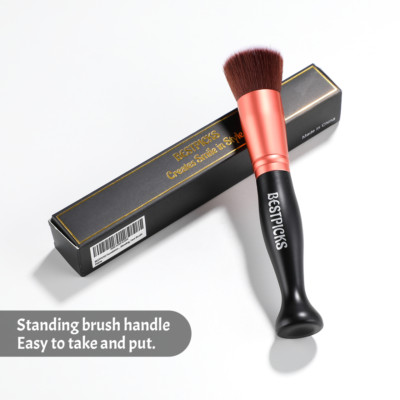Flat Top Kabuki Foundation Brush Liquid Powder Rouge Polieren Make Up Pinsel!