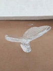 Vtg Waterford Ireland Crystal Butterfly Figurine Paperweight Clear