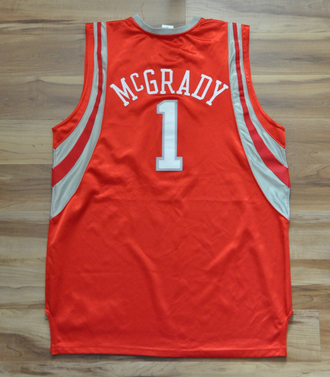 希少 Reebok ROCKETS Mc GRADY NBA #1 ユニフォーム Reebok Houston Rockets Tracy McGrady #1 White Jersey Youth