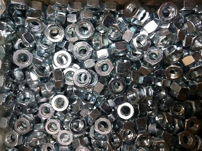 1/4-20  Hex Nut Grade 5 Zinc Plated --  100 PCS --  NEW 