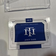 2021 Panini National Treasures Tire Signature Booklet #27 Joey Gase Auto 10/25