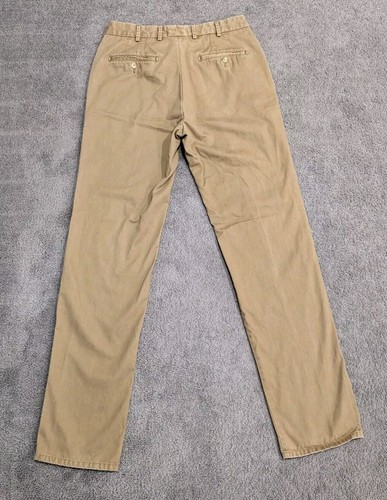 Peter Millar Golf Pants Mens 32x34 Brown Performance Pima Cotton Twill Chino - Picture 2 of 9