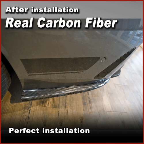 Für Mercedes Benz W205 C63 AMG Sport Carbon Hintere Stoßstange Splitter Canards - Bild 2 von 10