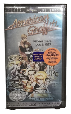 American Graffiti Special Edition VHS 1998 25th Anniversary Sealed