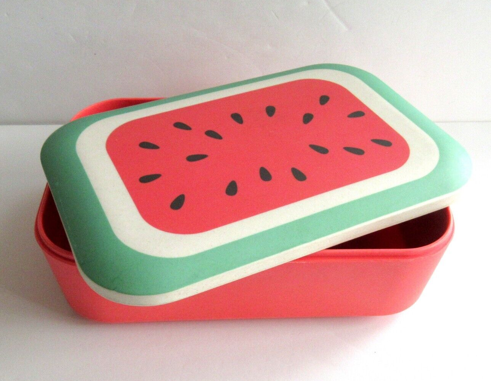 Sunnylife Watermelon Bento Box Lid for Picnics and Lunches