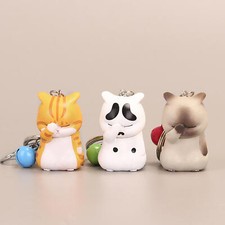 Cute Cat Keychain Animals Keyring Charm Handbag Pendant Key Chain Funny