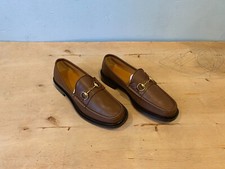 NWD Gucci Men's Horsebit Loafer , Honey Leather , Sz UK 9 / US 10