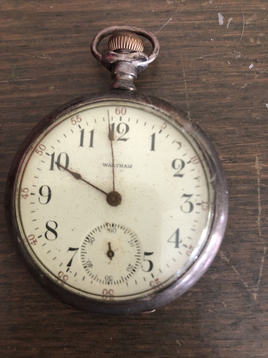 Waltham Pocket Watch 5913 Silver CWC Co | eBay