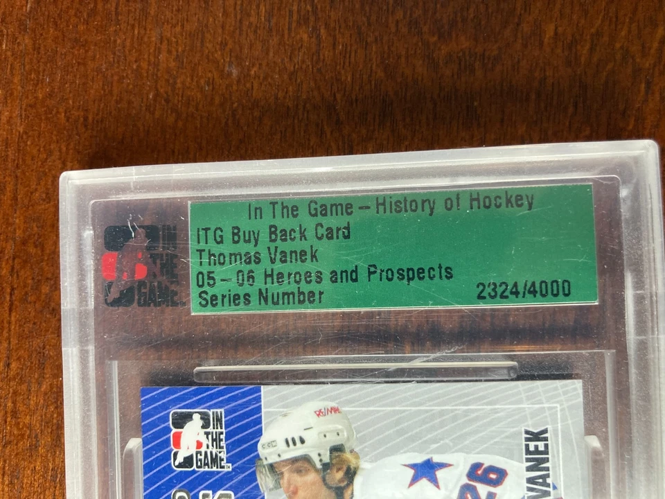 2005 In The Game Autograph Thomas Vanek Rookie /4000 Auto - Image 3 of 3