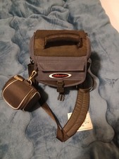 Adventure Kameratasche Nylon gepolstert Zubehörfächer Schultergurt schwarz/blau