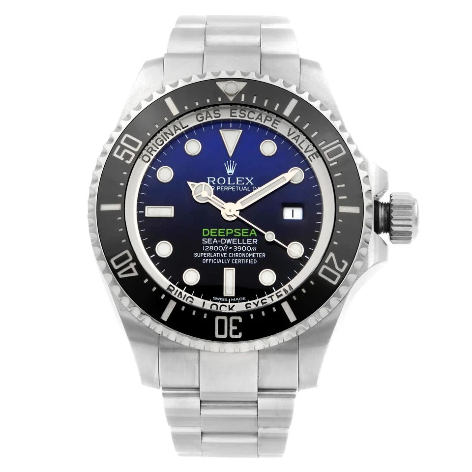 Rolex Sea-Dweller Deepsea James Cameron acero azul esfera negra reloj para hombres 116660