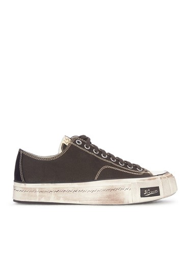 VISVIM Skagway Lo G Patten Black Canvas Sneakers New & Authentic