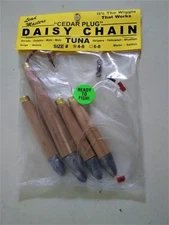 Lead Masters Got-Cha Cedar Plug Daisy Chain 4 inch, Wood 28860 UPC: 783913288603