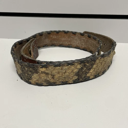 Antique Snake Skin Belt 
