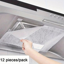 12pcs Disposable Cooker Hood Grease Filter Pa...