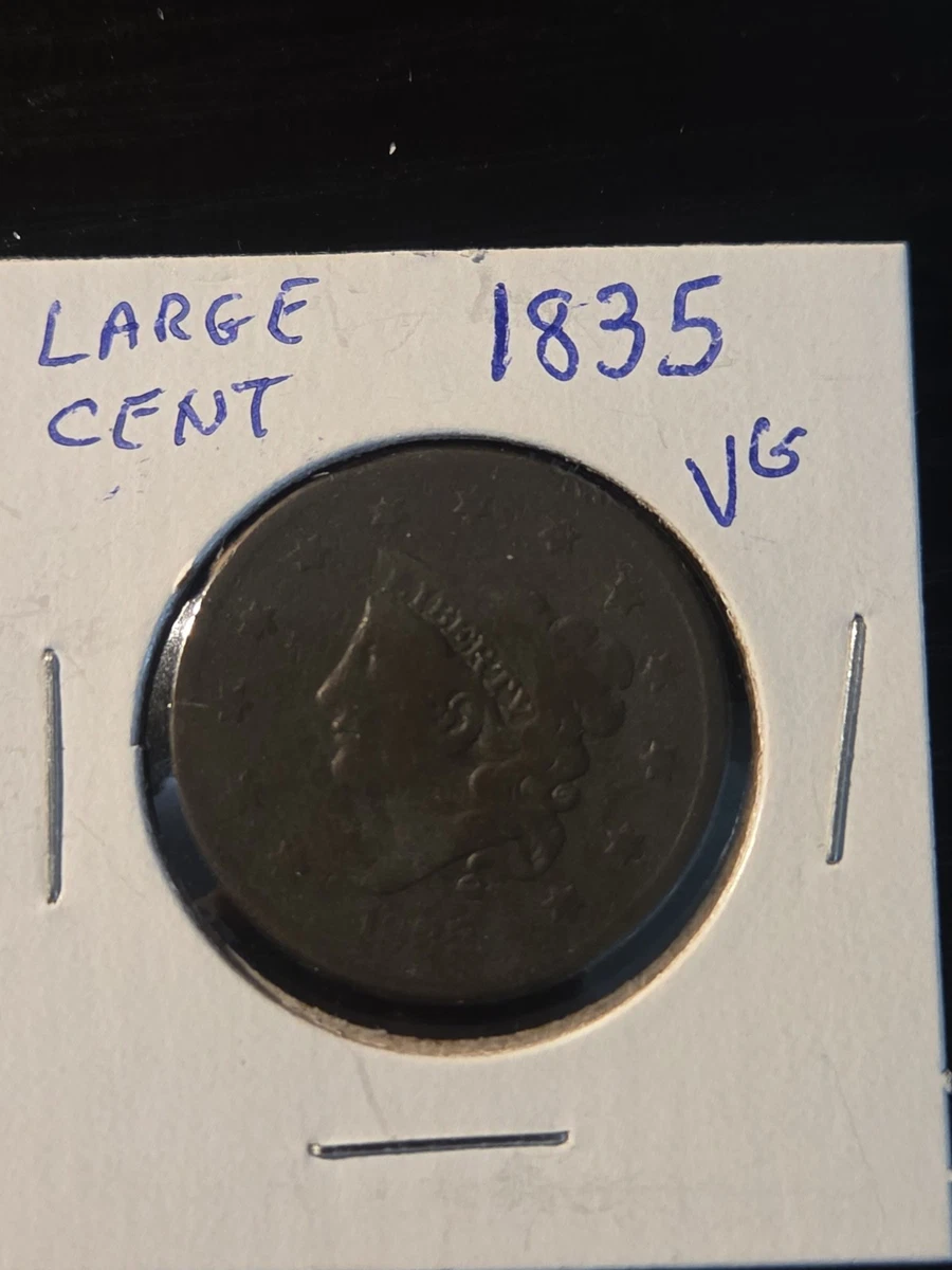 1835 Year Coronet Head US Large Cents (1816-1839) for sale | eBay