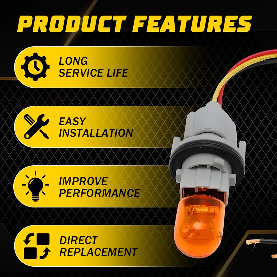 For Nissan Rogue Altima Pathfinder Headlight Turn Signal Bulb Socket Harness 2x - Image 2 of 4