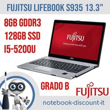 Fujitsu LifeBook S935 i5 5200U 8 GB 128 GB SSD IPS FULL HD Notebook GRADO B