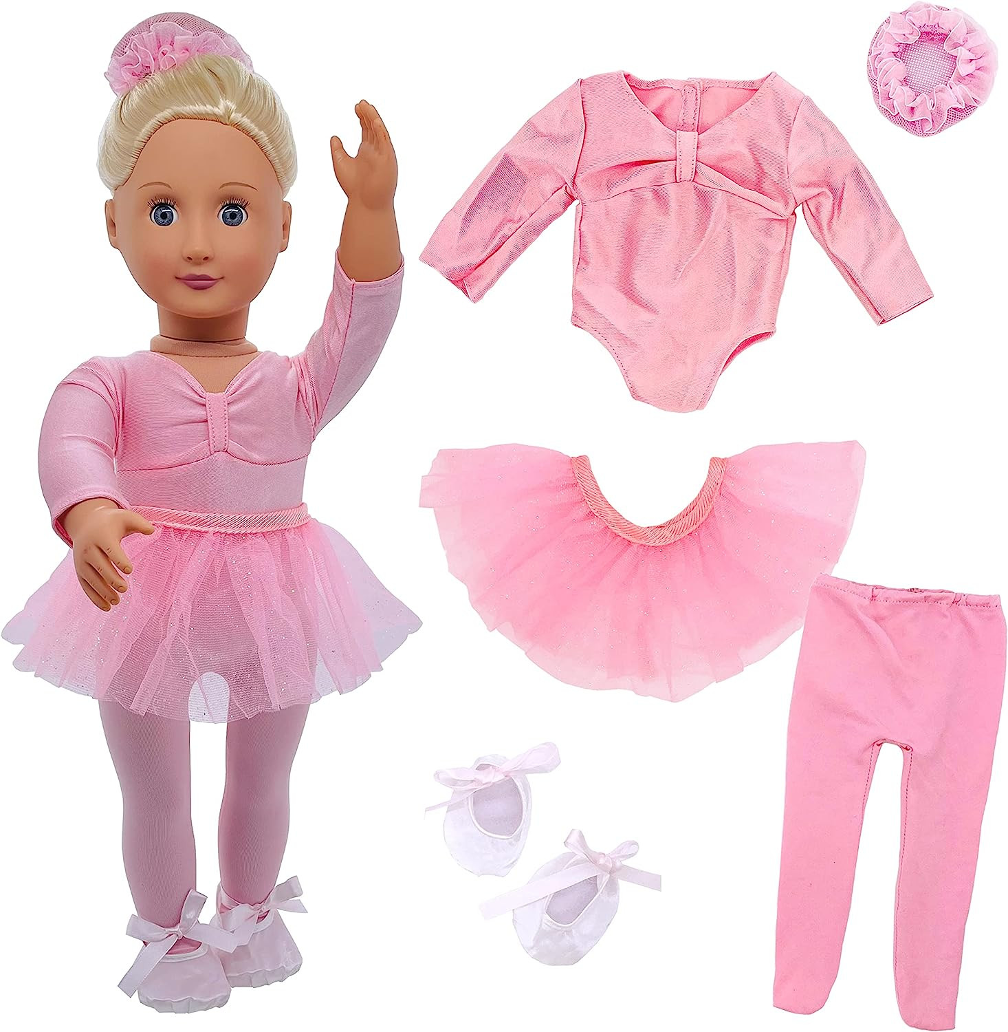 Ballet Ballerina Outfits 5pcs Dance Dress For American Og18 