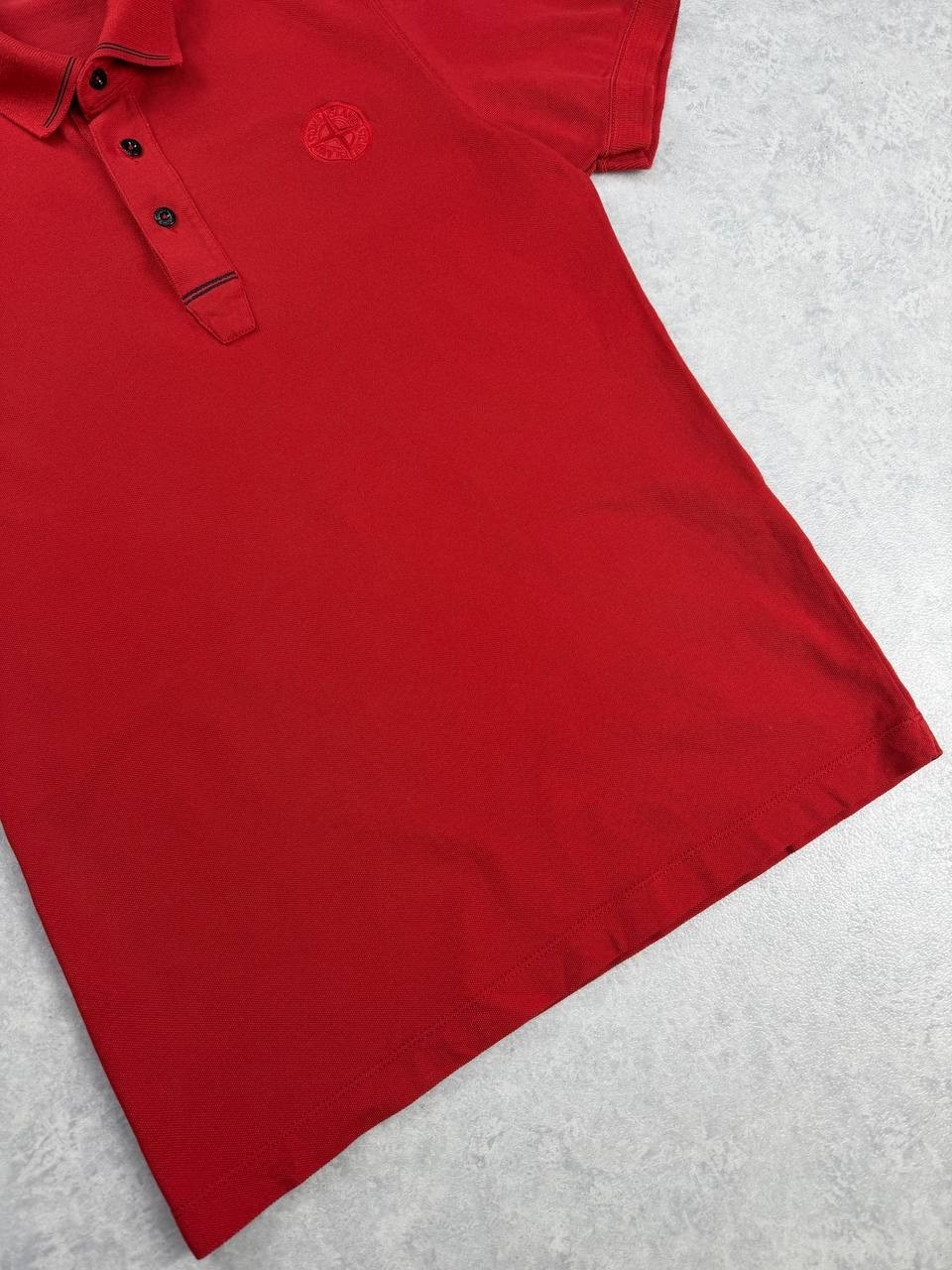 Stone Island Coral Polo Shirt Slim Fit Size L 100% Cotton Duties Paid (USA) thumbnail 2