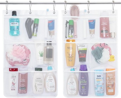 Lifewit Mesh Shower Caddy, 7 Pockets Hanging Organizer with White 