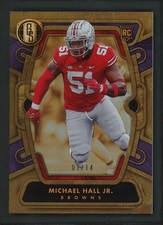 2024 MICHAEL HALL JR 01/14 PANINI GOLD STANDARD FOOTBALL NFL ROOKIE RC #196