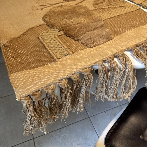 2 MCM Big Scenery Woven Fringe Tapestry Set Wall Hanging Decor Vintage Boho ICA - Picture 7 of 13