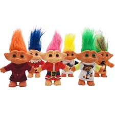 10cm Troll Doll Christmas Miniature Ugly Toys Adorable Shelf Figurines Toy