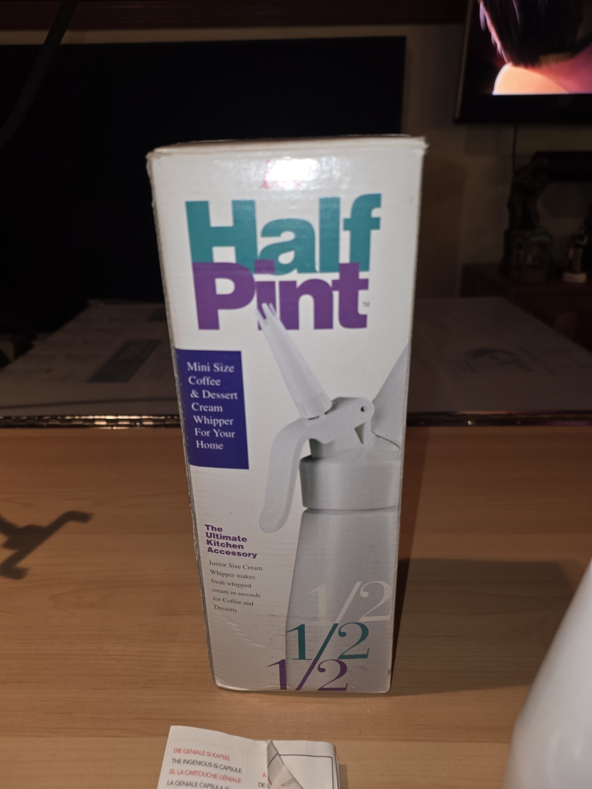 ISI Mini Easy Whip Cream Whipped Cream Maker Half Pint Dispenser