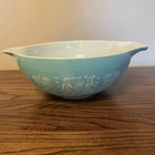 VINTAGE Turquoise PYREX Amish Butterprint 444 Cinderella 4Qt Mixing Nesting Bowl