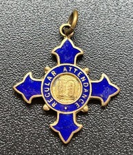 Sunday School Vintage Regular  Attendance Medal  #SB