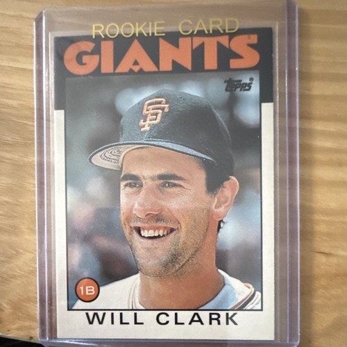 Fleer Topps Donruss Will Clark Rookie 1986 1987 Giants MLB Card Lot 4 Vintage - Picture 4 of 9