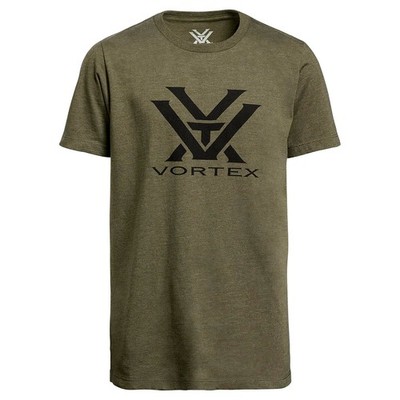 VORTEX Youth Core Logo Olive Heather Short Sleeve T-Shirt (126-10-OLH)