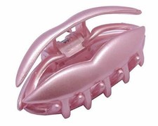 Parcelona French LIP Light Pink Small Jaw Hair Claw Clip Clutcher Clamp