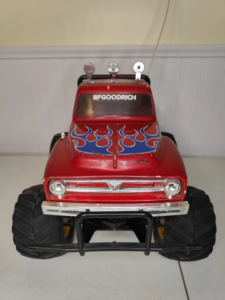 1987 Tamiya 58070 Midnight Pumpkin RC Remote Control Monster Truck Red UNTESTED - Image 4 of 4