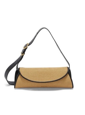 Jil Sander small Cannolo interwoven raffia shoulder bag Retail $1530