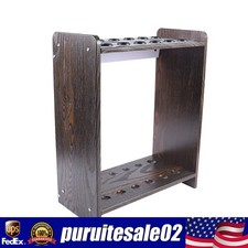 12 Hole Pool Cue Rack Stick Holder Floor Stand Billiard Cue Rack Wood Organizer