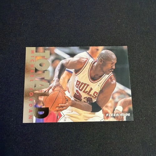 1995-96 Fleer - Michael Jordan #3 of 12 - Total D Chicago Bulls Basketball Card