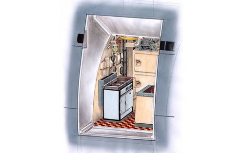 Cmk 129-N72022 - 1:72 U-Boat Type IX Galley for Rev - New