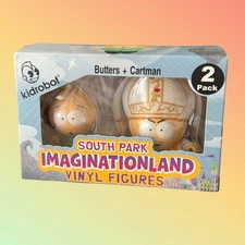 KIDROBOT South Park Imaginationland Vinyl Figures BUTTERS + Pope Cartman