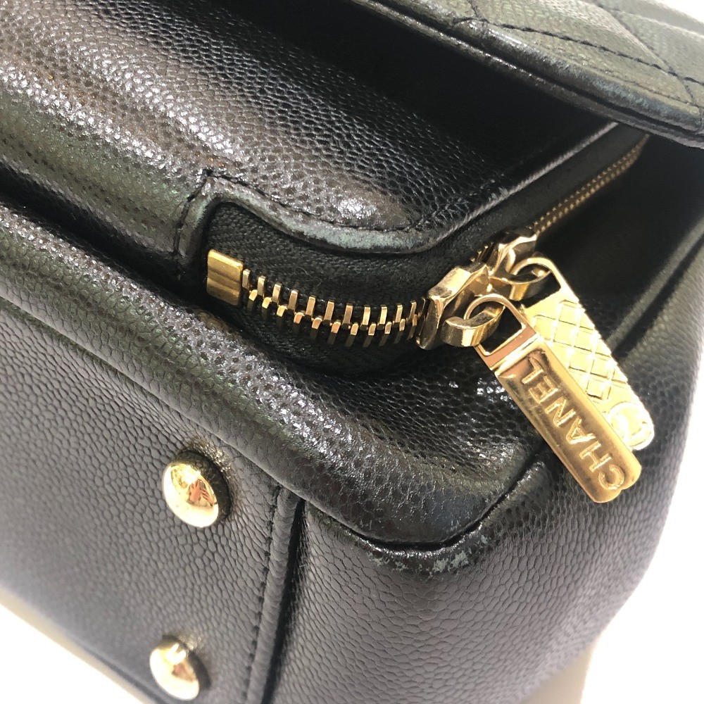 CHANEL A93749 Business Affinity 2WAY bag Shoulder Bag Caviar Leather Black image 7