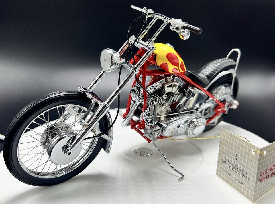 Franklin Mint Easy Rider Billy Bike Diecast Harley Davidson 1/10 Scale ...
