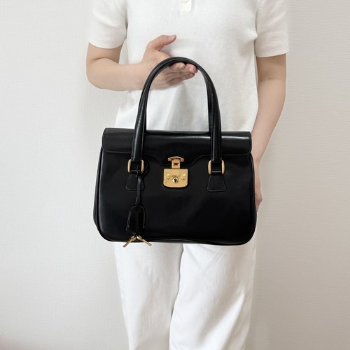 GUCCI Lady Lock Handbag Black