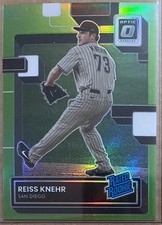 Reiss Knehr 2022 Panini Donruss Optic - Rated Rookie #71 Lime Green Prizm (RC)