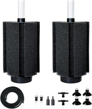 100-120 Gal Large Aquarium Sponge Filter with Large 2 Pack for 80-150