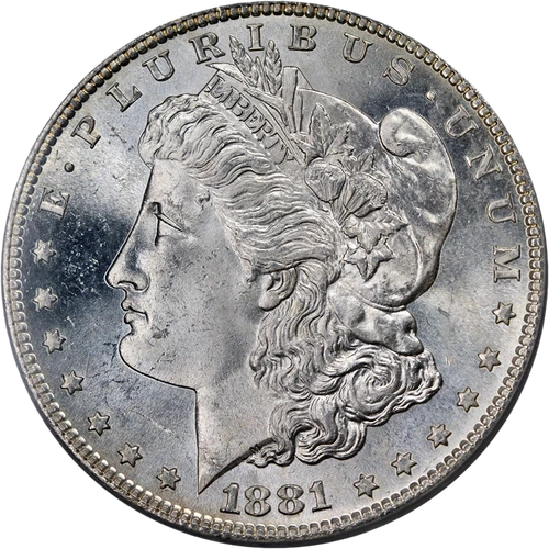 1881-S Morgan Silver Dollar ICG MS66 Blazing White Gem Strong Strike