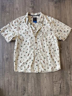 Kavu Short Sleeve Button Up Men s XL