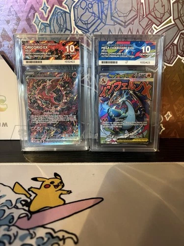 Oricorio and Mega Charizard Mep 023 and 024 Promo Sequential Ace 10